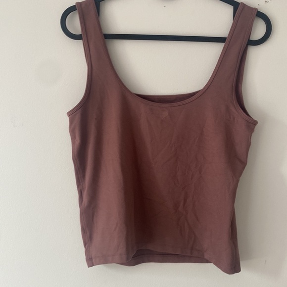 2 ribbed tanks, darker purple, and blue (size medium both) - Picture 4 of 4